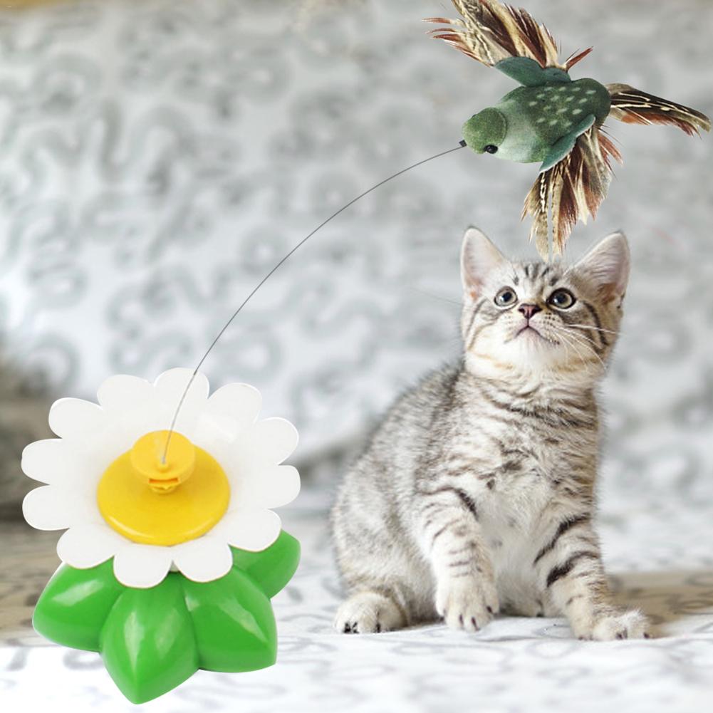 Electric Rotating Colorful Butterfly Bird Cat Dog interactive automatic electron Toy Funny Intelligence Trainning