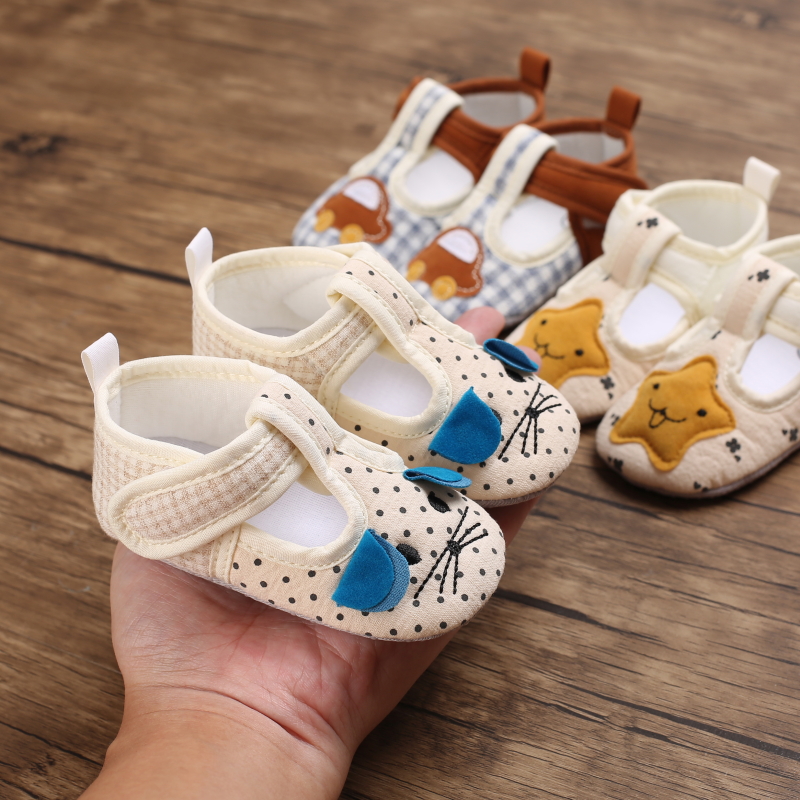 Baby soft soled casual toddler shoes for boys and girls 0-1 year cute cartoon baby shoes