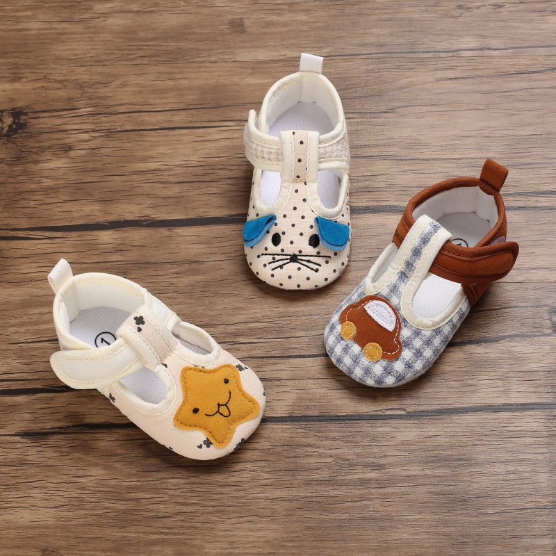 Baby soft soled casual toddler shoes for boys and girls 0-1 year cute cartoon baby shoes