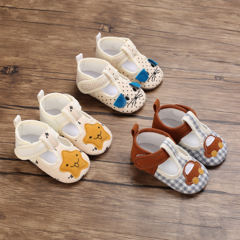 Baby soft soled casual toddler shoes for boys and girls 0-1 year cute cartoon baby shoes