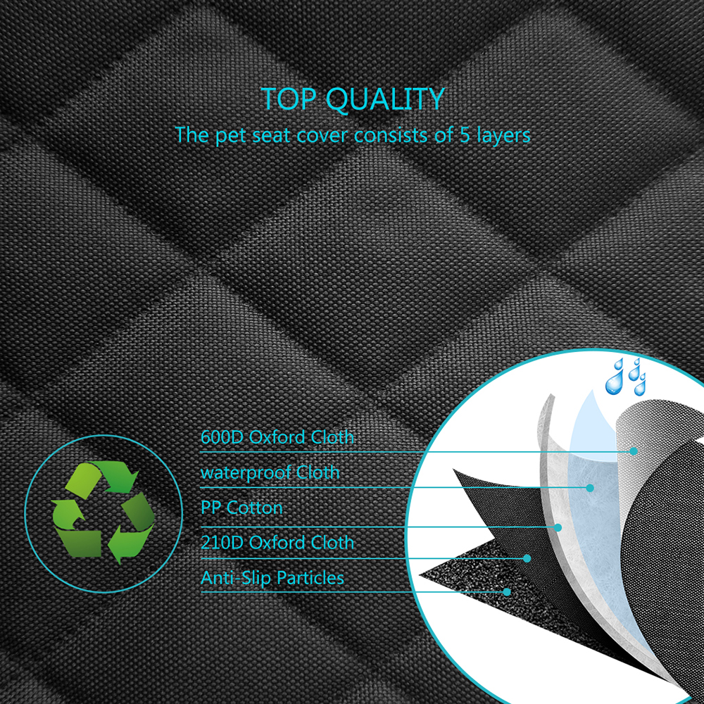 High quality fashion Outdoor travel Dog Rear Back Seat Cover Waterproof washable Pet cat lick Mat litter