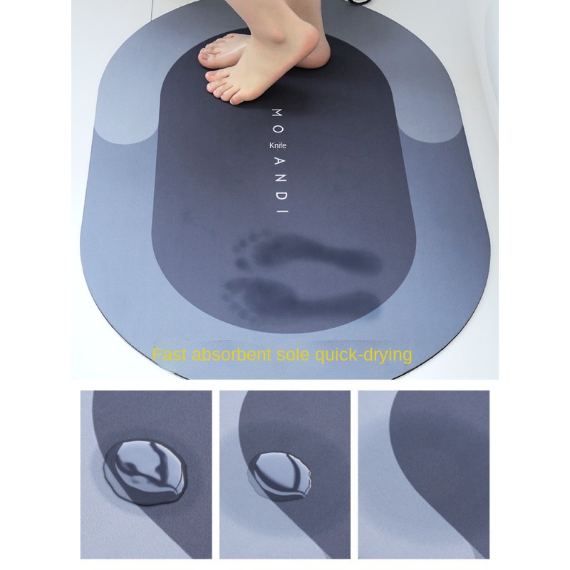 Super Absorbent Floor Mat Quick Drying Non Slip Nordic Style Diatom Mud Bath Mat For Bathroom Floor Dropshipping