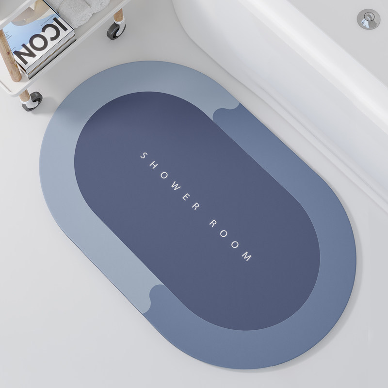 Super Absorbent Floor Mat Quick Drying Non Slip Nordic Style Diatom Mud Bath Mat For Bathroom Floor Dropshipping