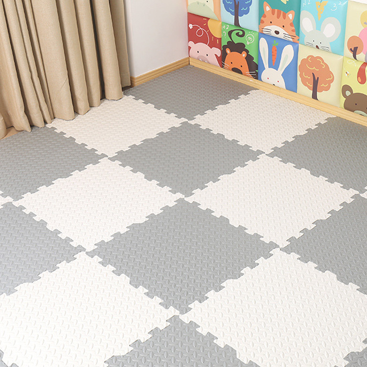 Chocchick  Waterproof Muslin 100X100 Blue Foam Floor Crawl Large Soft  Baby Play Mat For Baby Child