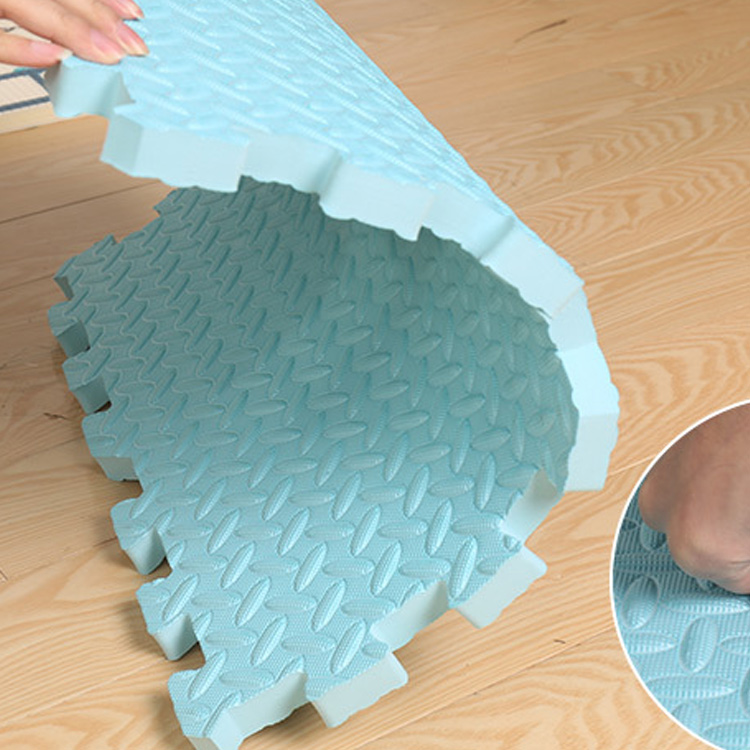 Chocchick  Waterproof Muslin 100X100 Blue Foam Floor Crawl Large Soft  Baby Play Mat For Baby Child