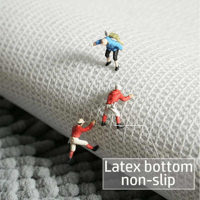 Plush Long Kitchen Rug Non Slip Washable Kitchen Door Floor Area Carpet Soft Super Absorbent Mat for Bathroom