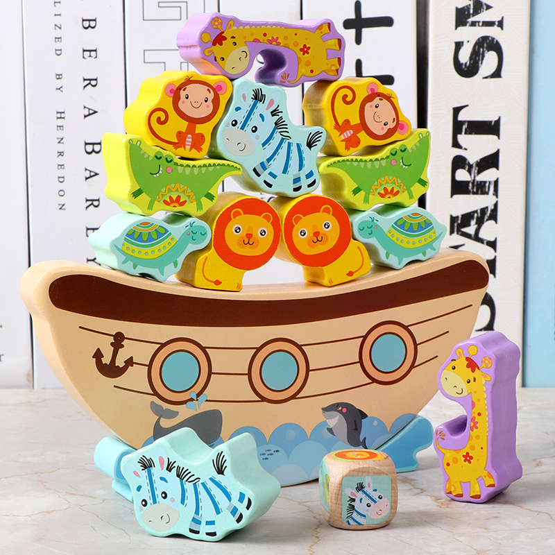 Hot Sale Bird Animal Balance Block Stacking Games Educational Toys