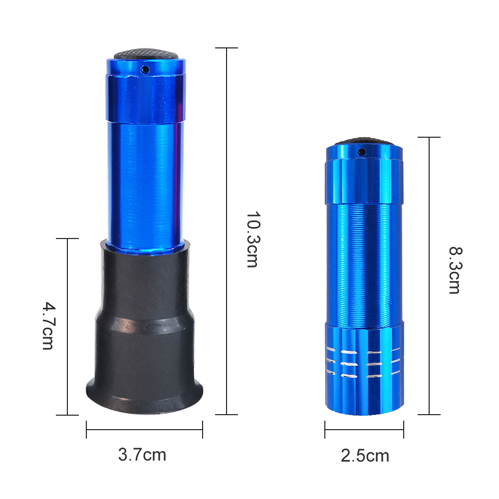 Aluminum alloy LED egg tester light blue/red/black/white egg tester