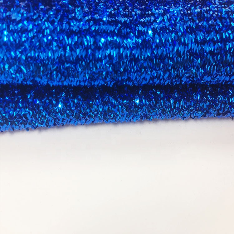 Chunky Glitter stretch knit sponge lurex  knit fabric for Christmas Decoration