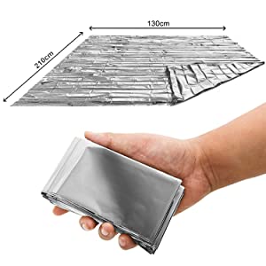 Foil Mylar Thermal Blankets for NASA Hiking Survival  Marathons with ized size Space Blanket