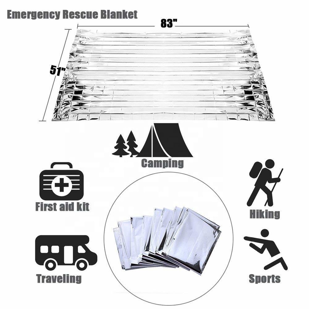 Foil Mylar Thermal Blankets for NASA Hiking Survival  Marathons with ized size Space Blanket