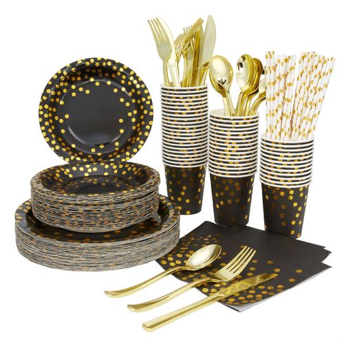Disposable Party tableware table decorations Supplies birthday wedding Christmas Valentine Paper Cup Plate Napkin set fo