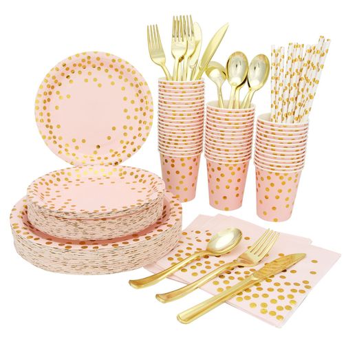 Disposable Party tableware table decorations Supplies birthday wedding Christmas Valentine Paper Cup Plate Napkin set fo