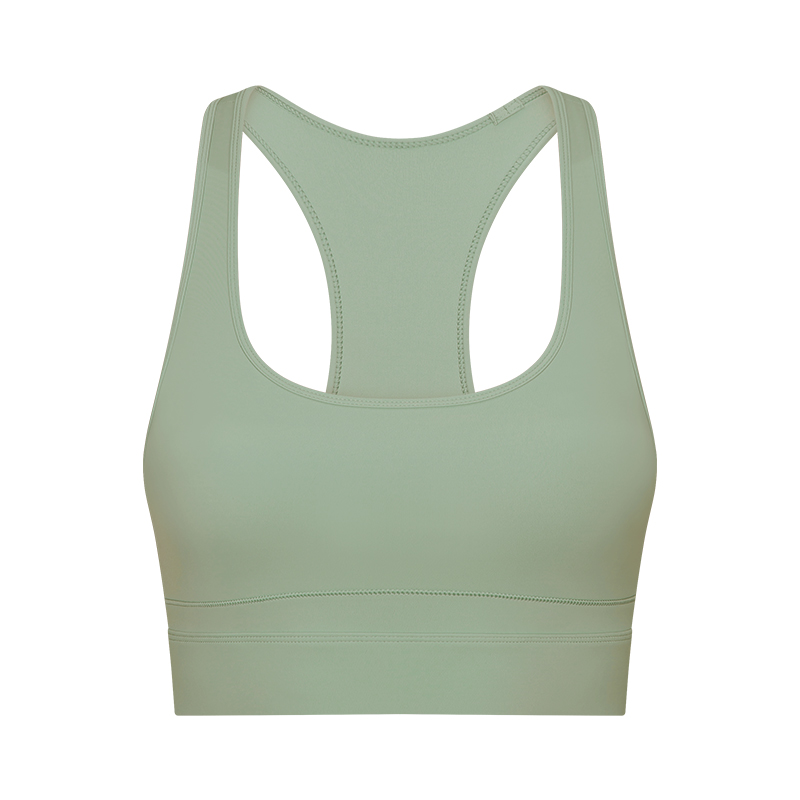 Women High Elastic Shock Proof Sport Bra with Pad Fitness Bandeau Open Back Sports Yoga Bra Racerback Bra 