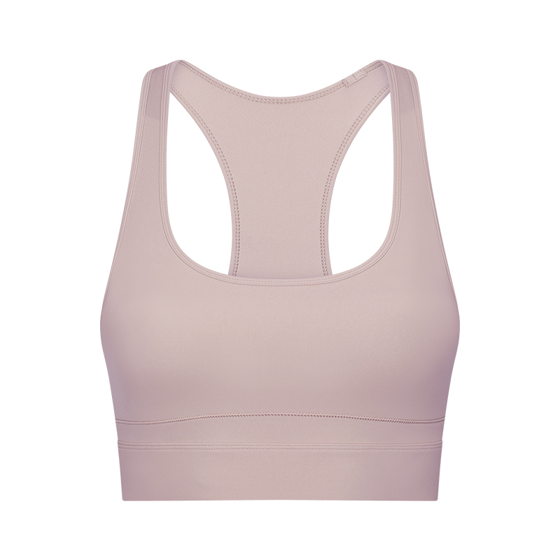 Women High Elastic Shock Proof Sport Bra with Pad Fitness Bandeau Open Back Sports Yoga Bra Racerback Bra 
