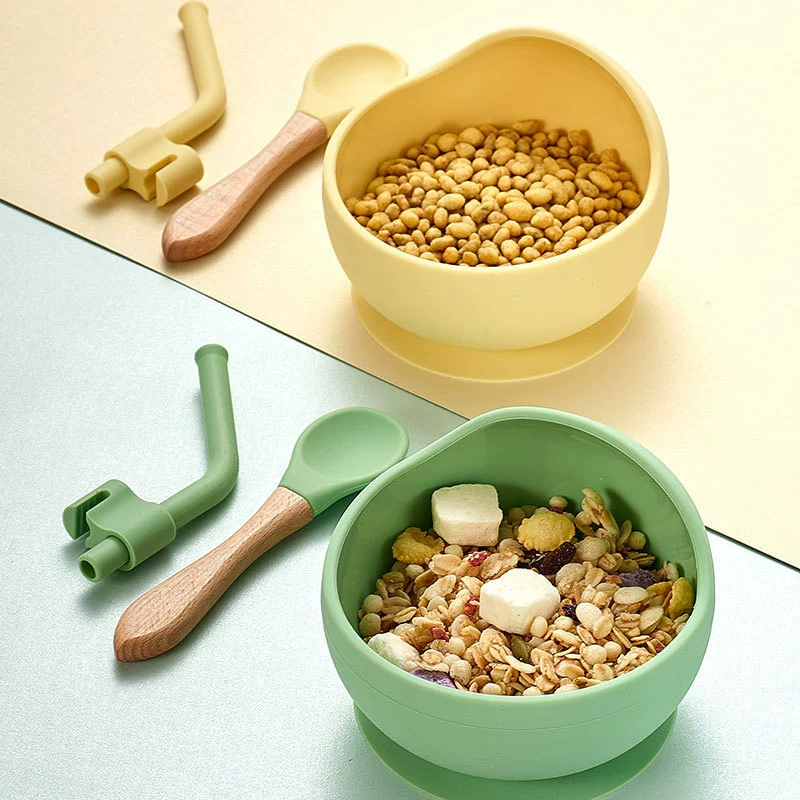New Design Food Grade Baby Feeding Bowl  Silicone Baby Suction Bowl