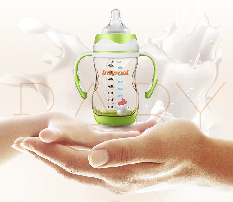 PPSU Wide Neck Baby Bottle For Drinking Water and Milk 