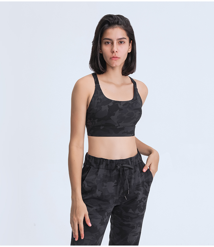  Sport Running Yoga Top Padded Gym Bras U Neck Gym Fitness Women Yoga Sports Bra