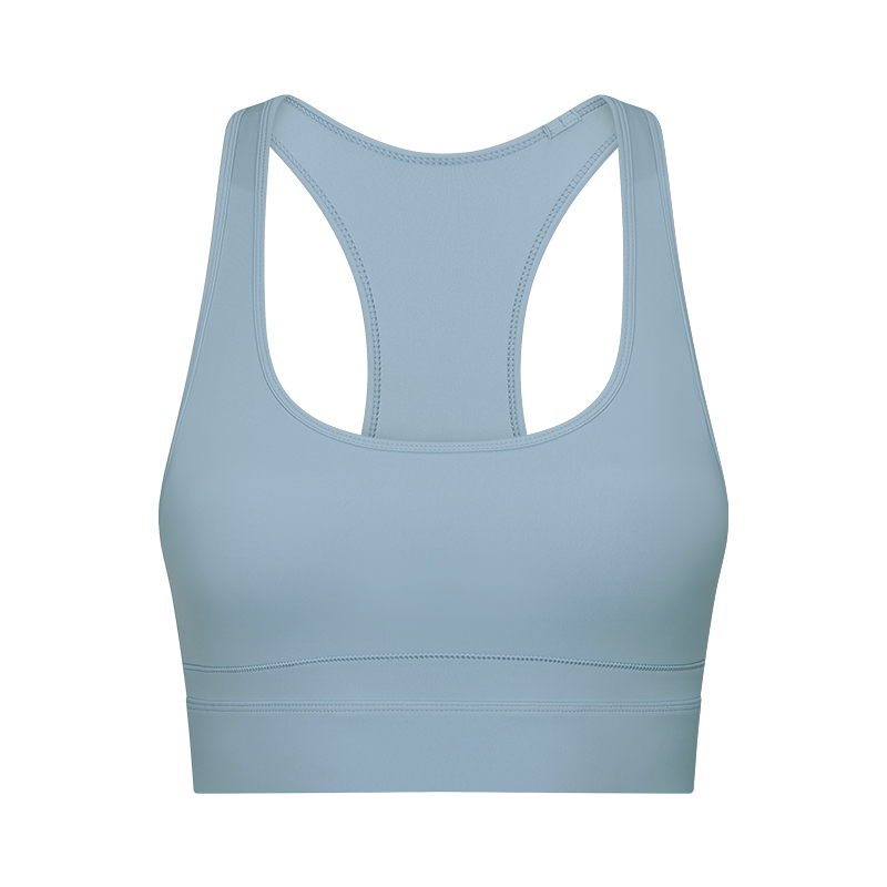 Women High Elastic Shock Proof Sport Bra with Pad Fitness Bandeau Open Back Sports Yoga Bra Racerback Bra 