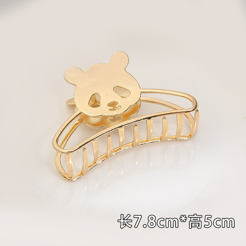 New Arrival Popular Simple Transparent Hair Claw Clip Geometric Colorful Hollow Bath Women Hair Accessories