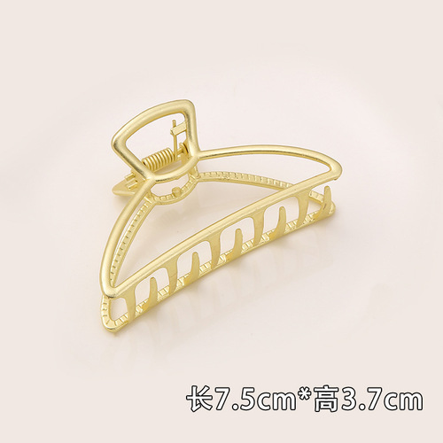 New Arrival Popular Simple Transparent Hair Claw Clip Geometric Colorful Hollow Bath Women Hair Accessories