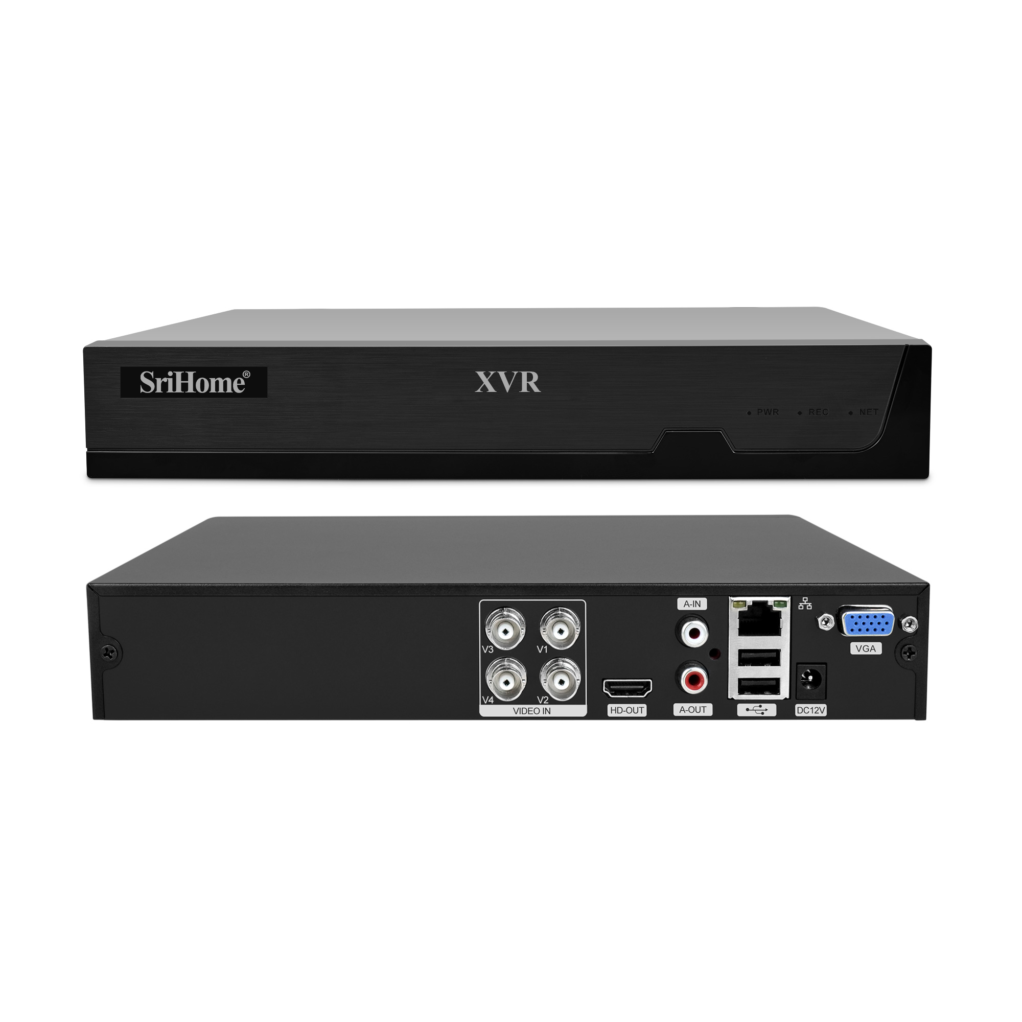Hot Sale 2022 Srihome 4CH 1080p HD Digital Camera Video TVI/AHD/DVR/NVR/CVI Cctv Cameras System Surveillance System