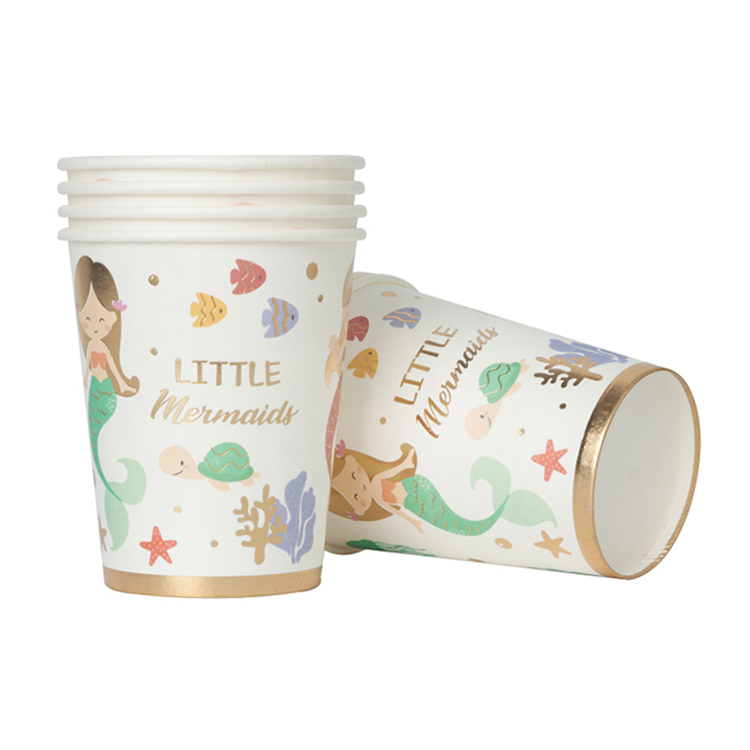 Kids Party Disposable Paper Little Mermaid Themed Party Supplies
