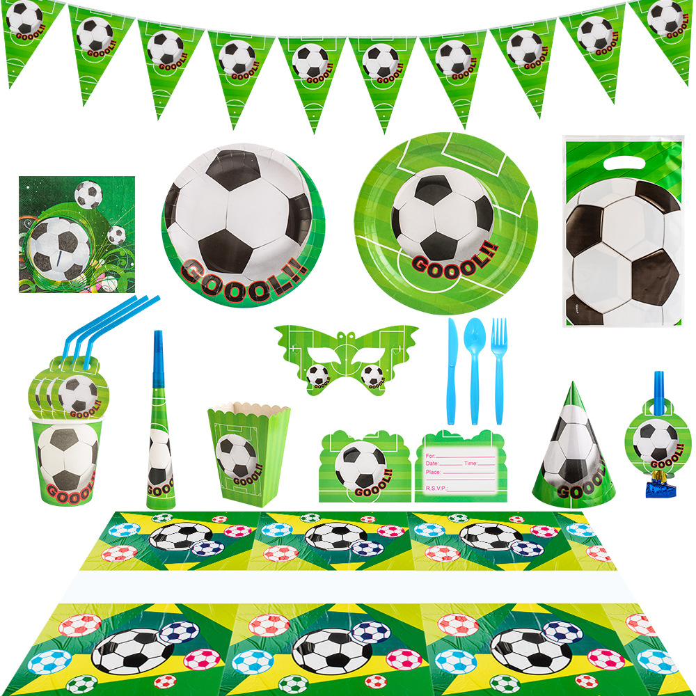  Soccer Birthday Party Decorations Supplies  Birthday Banner Kids Soccer Party Supplies