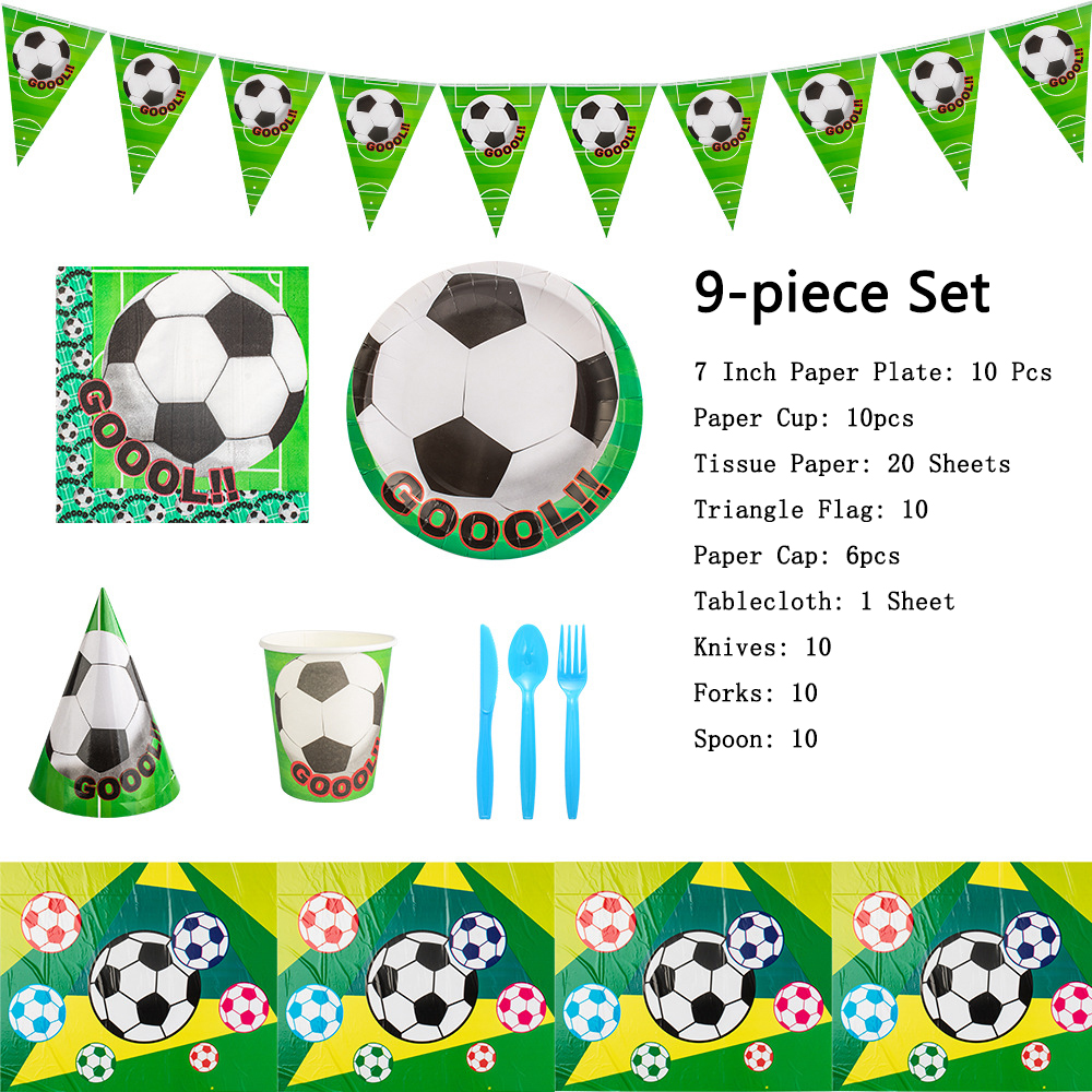  Soccer Birthday Party Decorations Supplies  Birthday Banner Kids Soccer Party Supplies