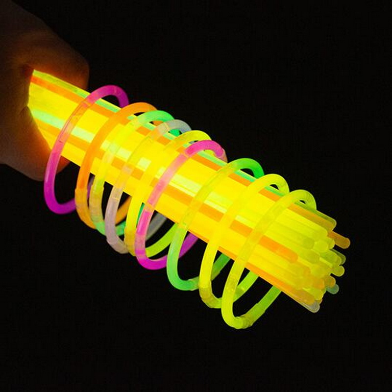 8 inch party supplies glow necklaces blue glow sticks for dance kids birthday party cycling camping 100pcs pack