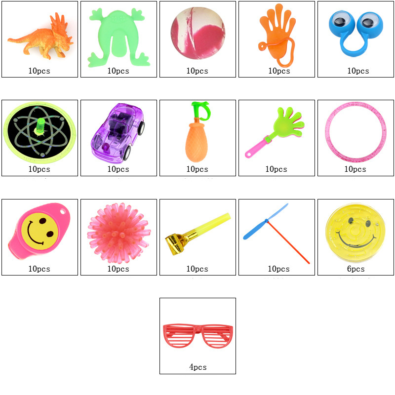 Cheap Party Goody Bag Toys Plastic 150 PCS Kids  Gift Birthday Party Prizes kids Pinata Box Fillers Assortment Supplies