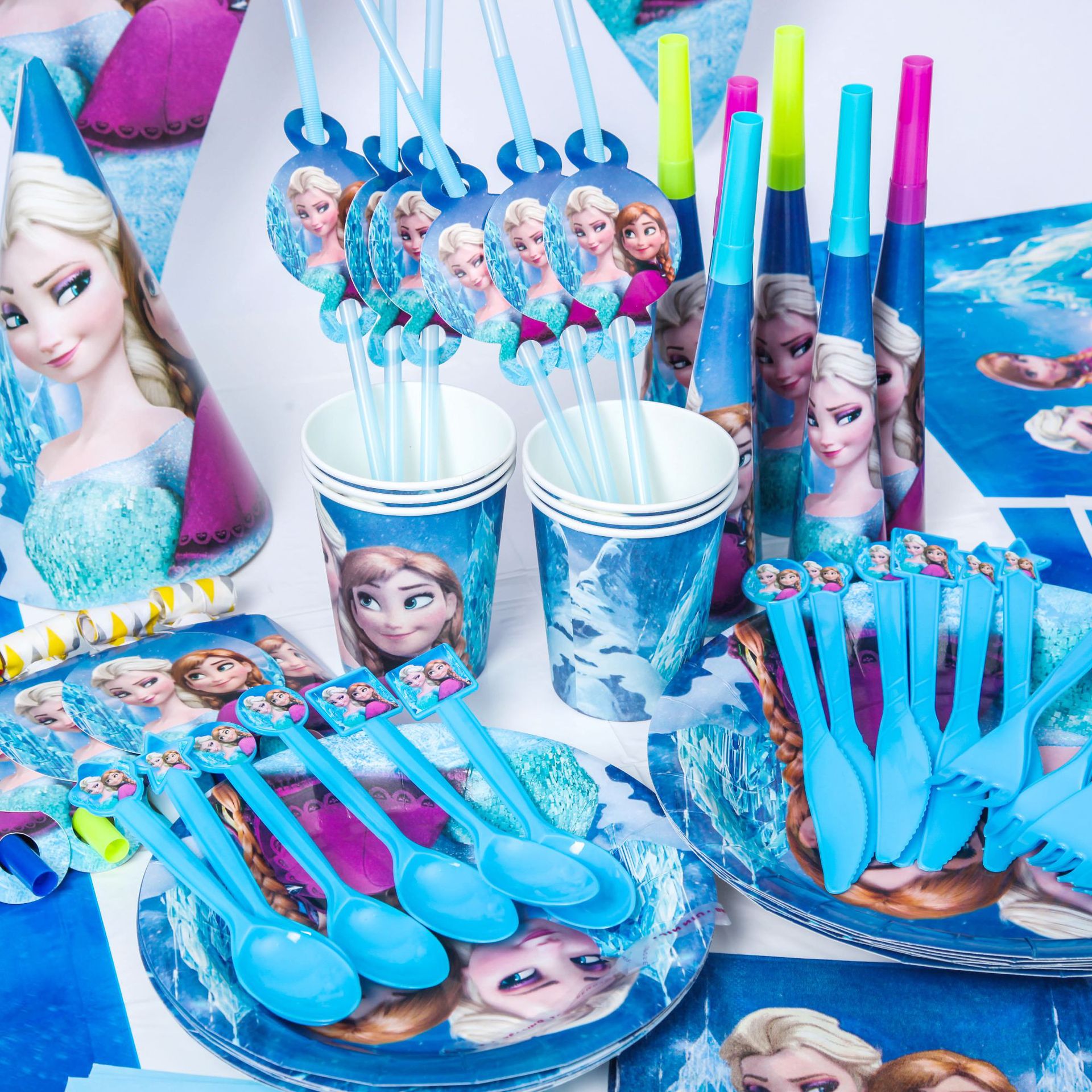 New Arrivals 16pcs Kid Birthday Decorations Favors Unicorn Party Supplies  Princess Party Set Birthday Party Su