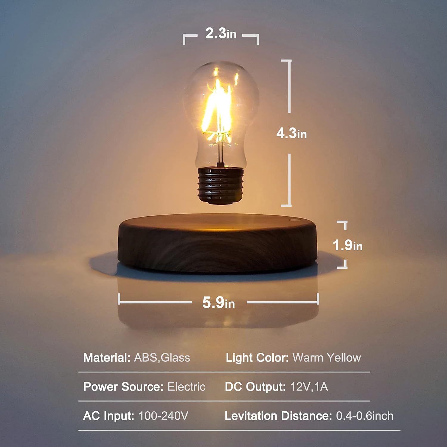 Edison Levitating Light Globe Lamp