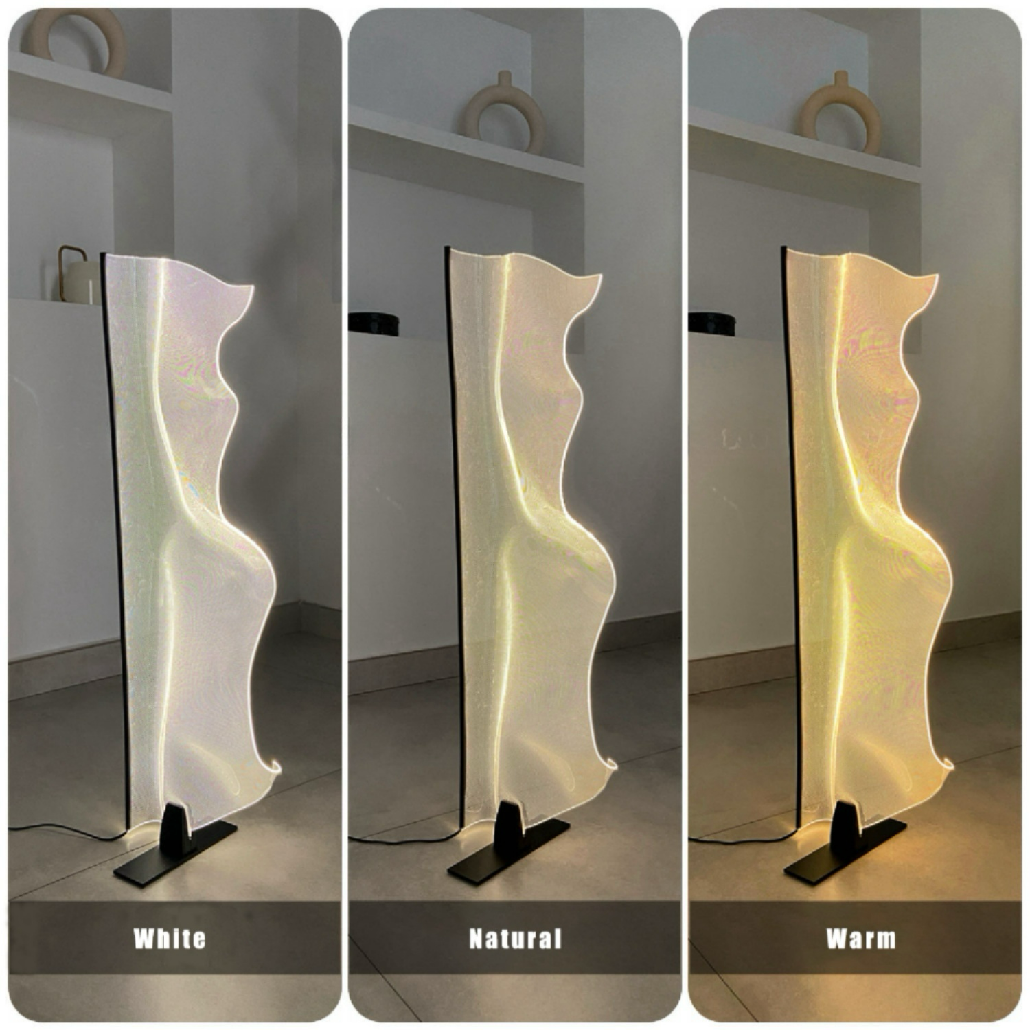 Seraphina Luminous Wave Modern Artistic Floor Lamp