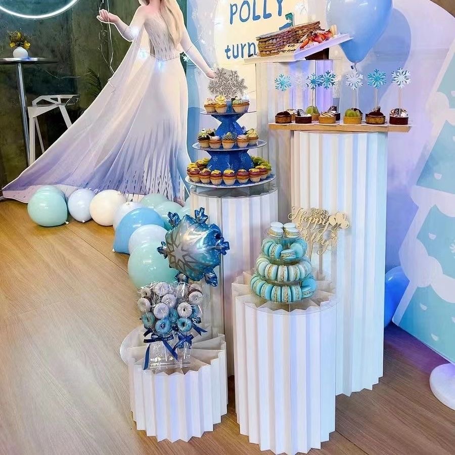Violetta (Set of 3) FlexiFold Display Stand Elegant Foldable Display Stand for Plants, Cakes, and Decorations