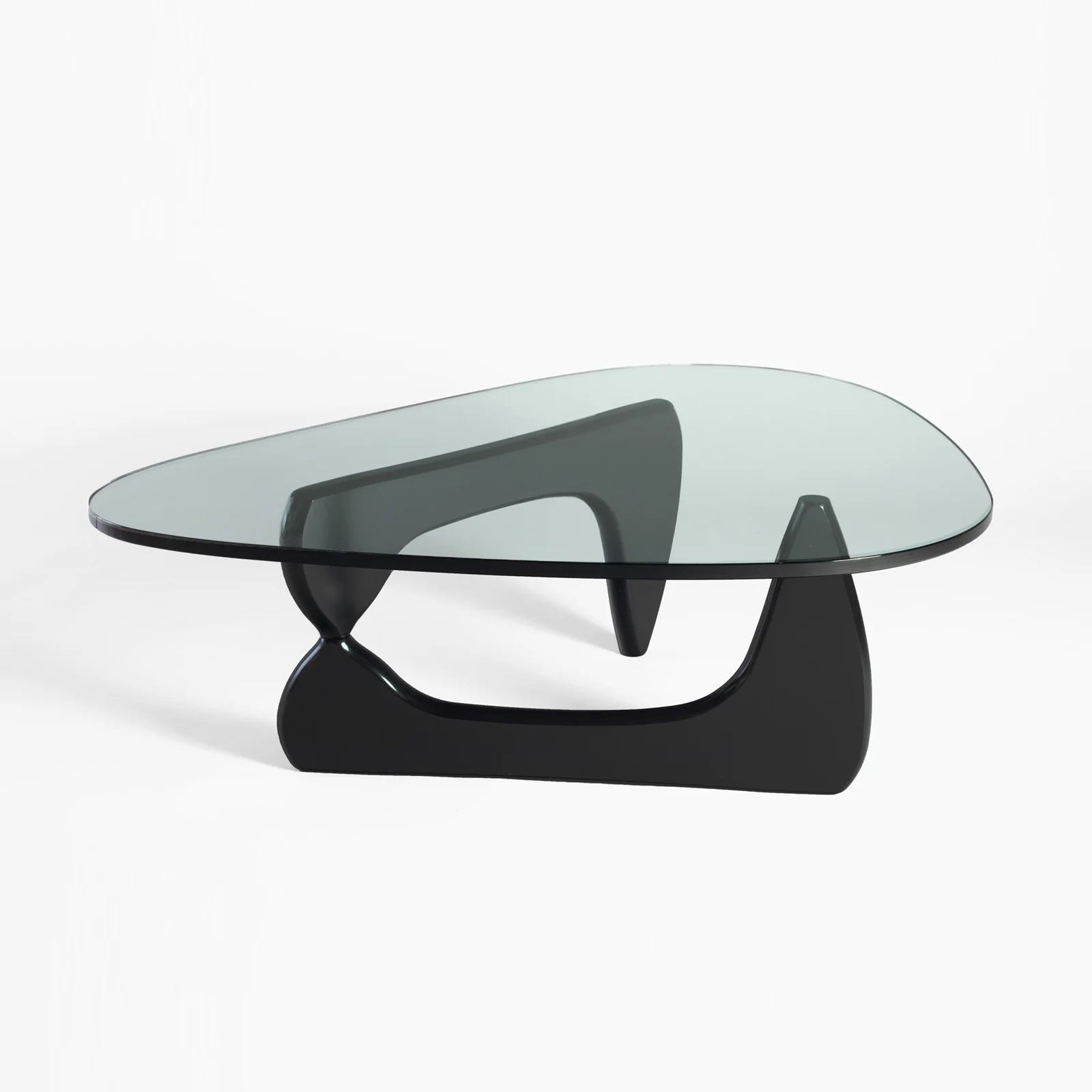 Noguchi Triangle Glass Modern Coffee Table