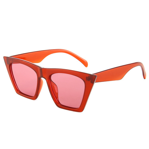 Square cat-eye sunglasses Personality trend street catwalk sunglasses Fashion sunglasses