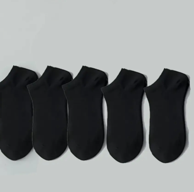 Comfortable breathable polyester plain ankle socks for men women