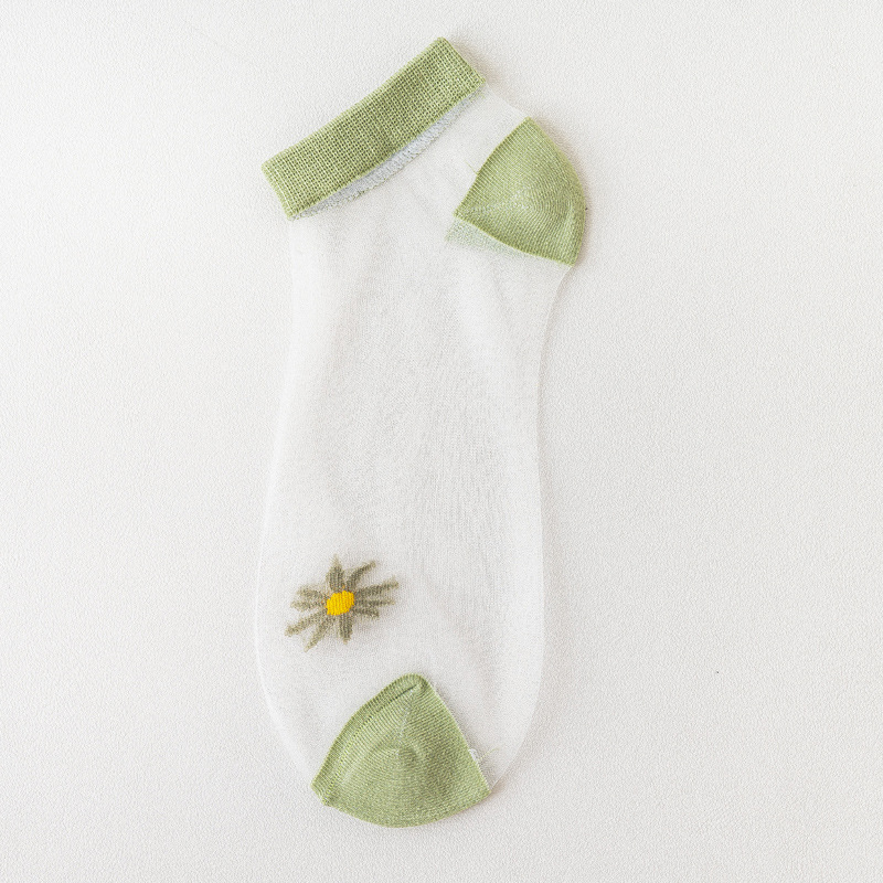 Summer Thin Mesh Quick Dry Lace Elastic Breathable Short Women Ankle Socks