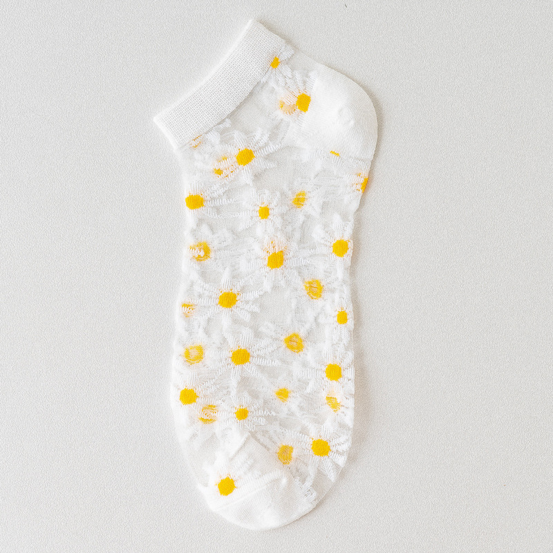 Summer Thin Mesh Quick Dry Lace Elastic Breathable Short Women Ankle Socks
