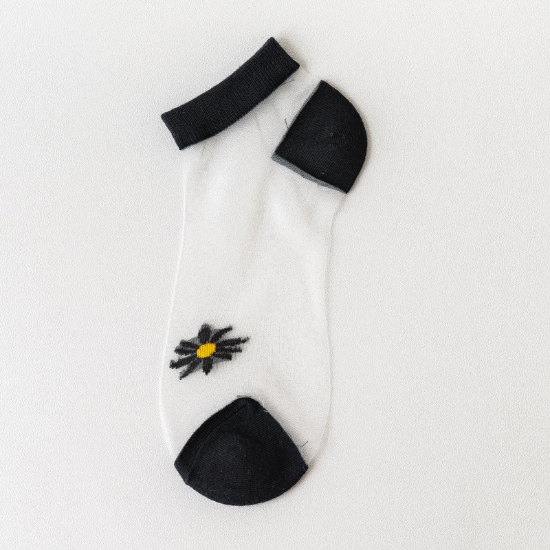 Summer Thin Mesh Quick Dry Lace Elastic Breathable Short Women Ankle Socks
