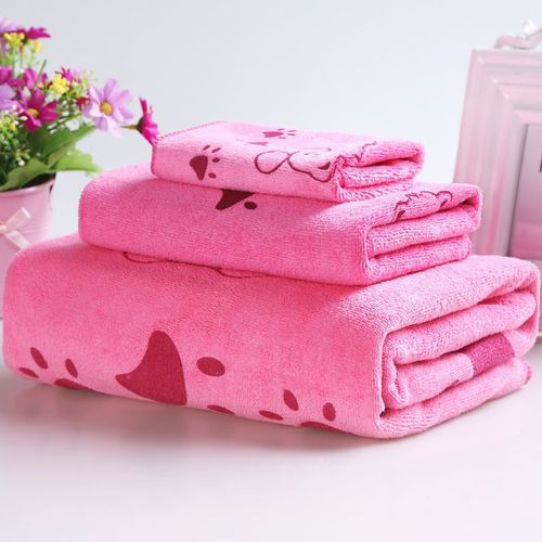 Bath towel Three-piece towel set for adults, boys, girls and children bath towel absorbent non-hair set