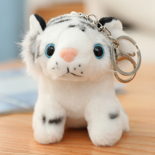  Soft Mini Stuffed Animals Tiger Keychain Small Tiger Plush Keychain Toys