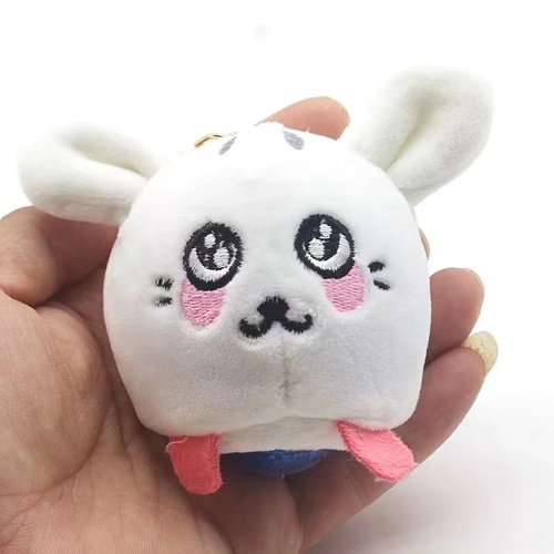 HUAYI hot selling Kawaii Cute Plush Toys Stuffed Animal Key Chain Doll Squeeze Toys For Kids