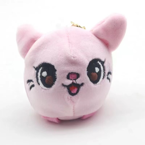 HUAYI hot selling Kawaii Cute Plush Toys Stuffed Animal Key Chain Doll Squeeze Toys For Kids