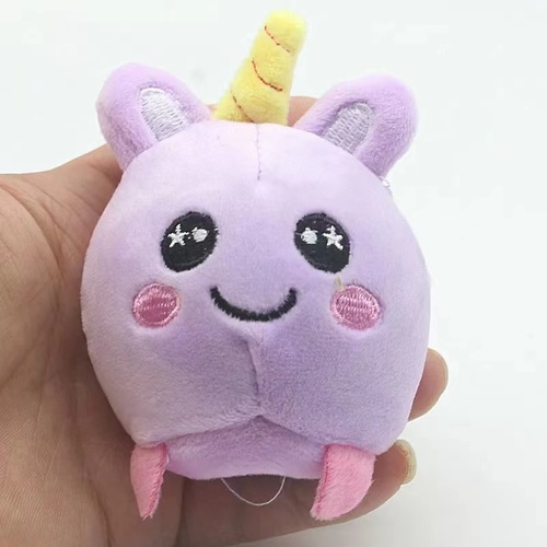 HUAYI hot selling Kawaii Cute Plush Toys Stuffed Animal Key Chain Doll Squeeze Toys For Kids