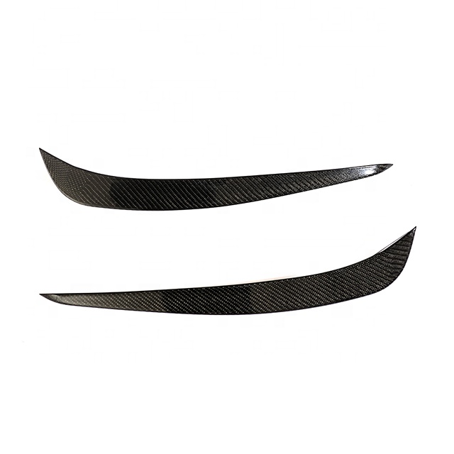 Creease 100% Carbon Fiber Front Bumper Canards Exterior Accessories For Tesla Model X P90 75D P100 2016-2018