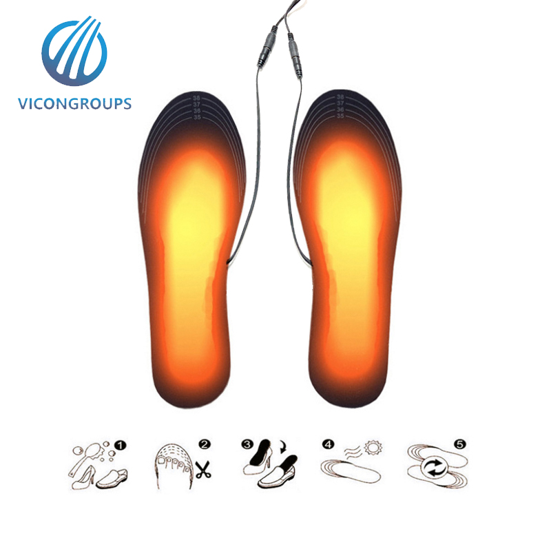 5V USB Heated Shoe Insoles Warmer Sock Pad Mat Winter Outdoor Sports Heating Shoe Insoles
