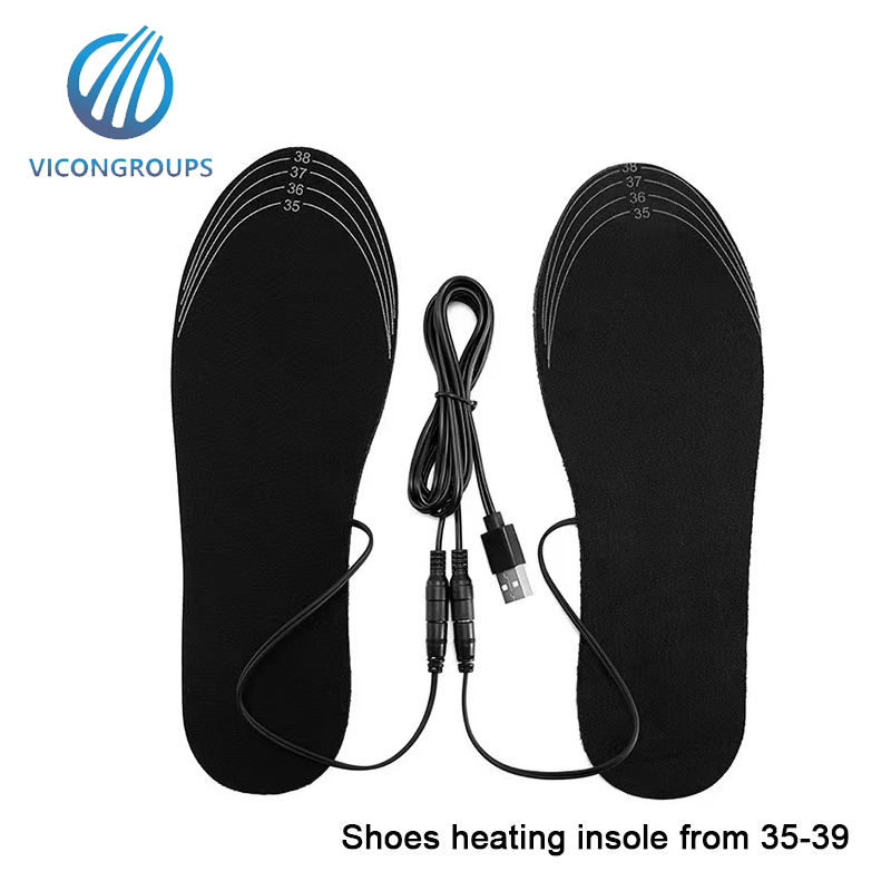 5V USB Heated Shoe Insoles Warmer Sock Pad Mat Winter Outdoor Sports Heating Shoe Insoles
