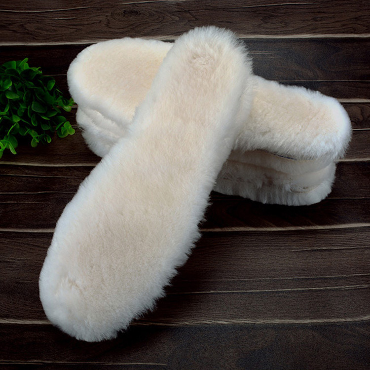 Natural Sheepskin Insoles Snow Boots Shoe Pad Real Fur Wool Adult Children Winter Shoes Warm